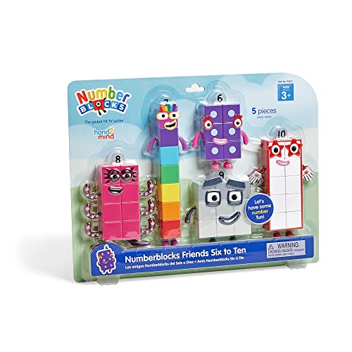 Numberblocks Friends Six to Ten Action Figures Set