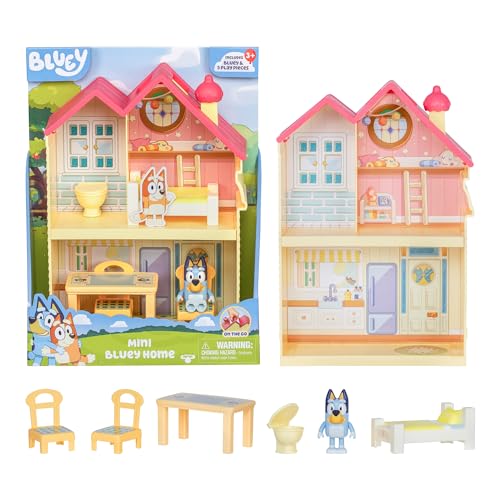 BLUEY Mini Home Playset with Three Rooms
