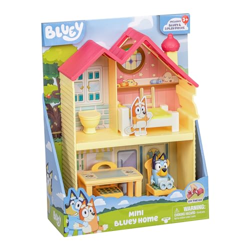 BLUEY Mini Home Playset with Three Rooms