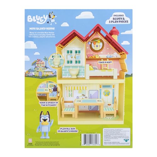 BLUEY Mini Home Playset with Three Rooms
