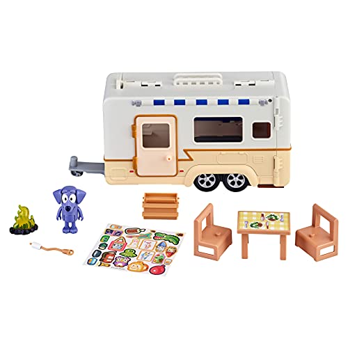 Bluey Caravan Adventure Playset with Jean Luc Figure