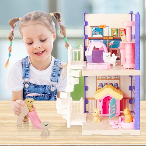 Interactive Pet Playset for Kids - 36 Pieces