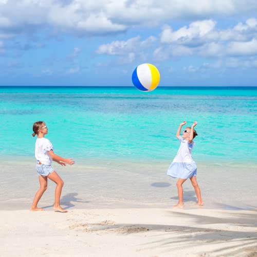 Rainbow Inflatable Beach Balls - 3 Pack