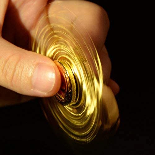 Golden Sphere Fidget Spinner for Stress Relief