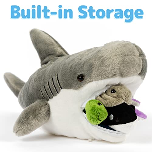 PREXTEX Plush Toy Shark with 5 Sea Animals