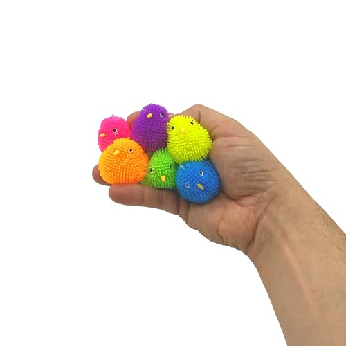 Chick Mini Puffer Squeeze Fidget Toys, 6 Pack