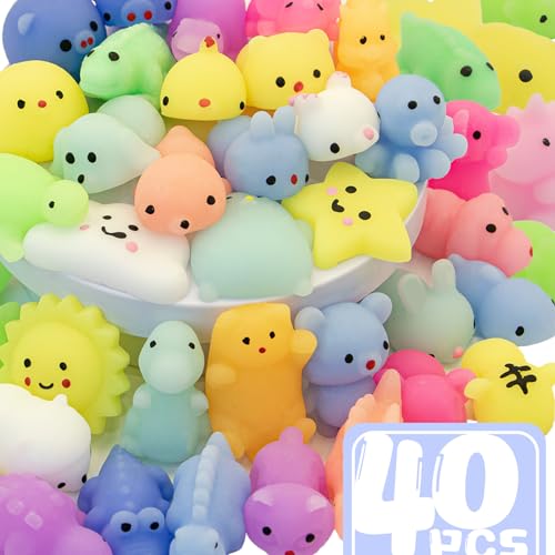 Cocurb 40-Piece Kawaii Mochi Squishy Toy Set