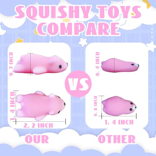 Cocurb 40-Piece Kawaii Mochi Squishy Toy Set