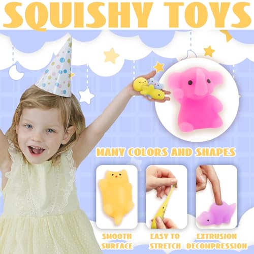 Cocurb 40-Piece Kawaii Mochi Squishy Toy Set