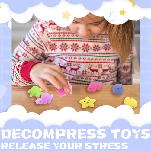 Cocurb 40-Piece Kawaii Mochi Squishy Toy Set