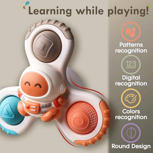 ALASOU 3PCS Spin Cup Toys for Toddlers