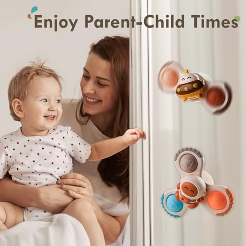 ALASOU 3PCS Spin Cup Toys for Toddlers