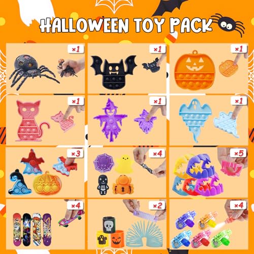 600 Pcs Halloween Fidget Toys for Kids