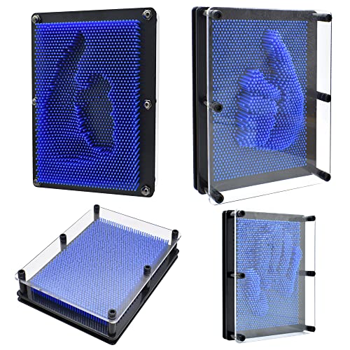 Large 3D Pin Impression Sculpture Toy – Blue