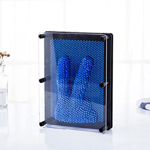 Large 3D Pin Impression Sculpture Toy – Blue