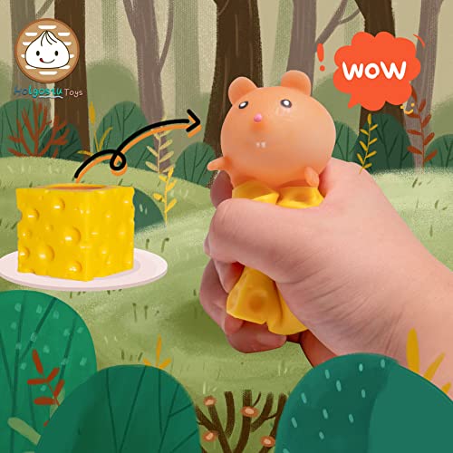 Holgosiu Mouse Cheese Squishy Stress Relief Toy