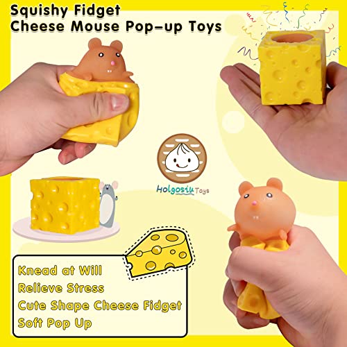 Holgosiu Mouse Cheese Squishy Stress Relief Toy
