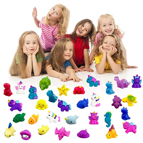 36 PCS Kawaii Mochi Squishy Toys Set