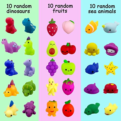 Anditoy 100 PCS Kawaii Mochi Squishy Toy Set