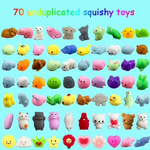 Anditoy 100 PCS Kawaii Mochi Squishy Toy Set