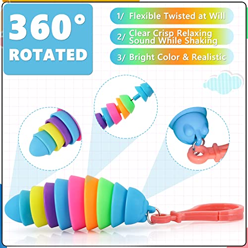 12 PCS Stretchy Sensory Slug Toys for Kids