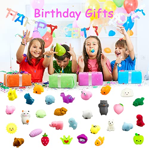 Anditoy 100 PCS Kawaii Mochi Squishy Toy Set