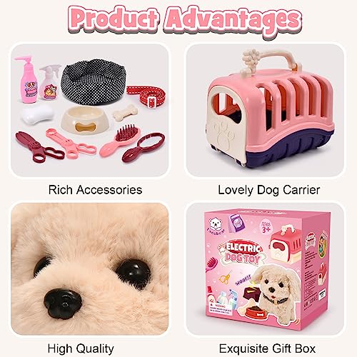 Interactive Plush Dog Toy Set for Kids