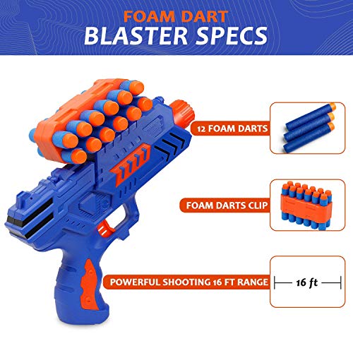 Foam Dart Blaster with Auto Reset Digital Targets