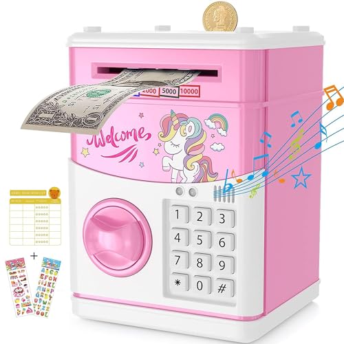 ATM Unicorn Piggy Bank for Kids - Fun Savings!