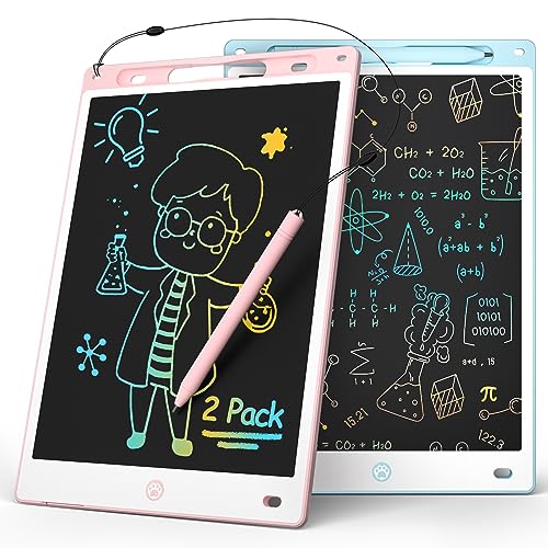 2-Pack LCD Writing Tablets for Kids – Pink & Blue