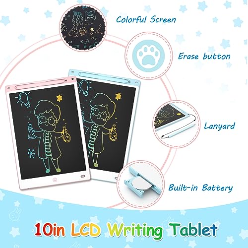 2-Pack LCD Writing Tablets for Kids – Pink & Blue