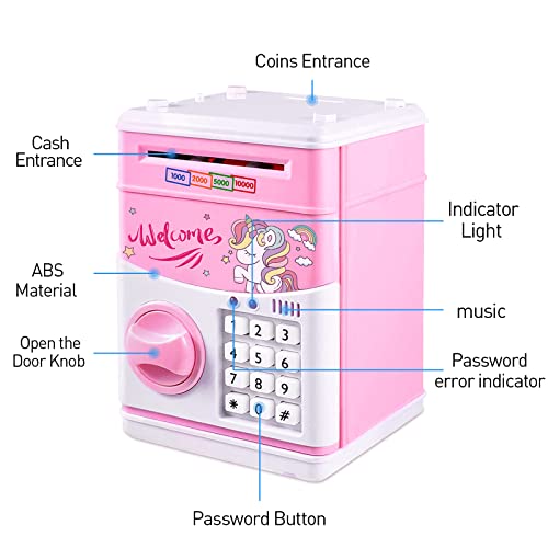 ATM Unicorn Piggy Bank for Kids - Fun Savings!