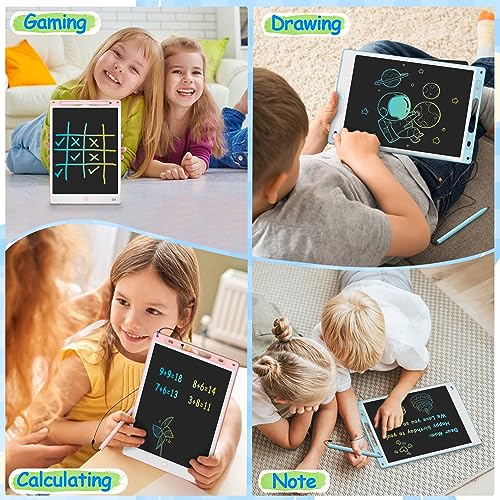2-Pack LCD Writing Tablets for Kids – Pink & Blue