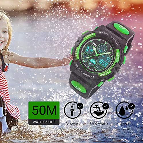 Waterproof Digital Sport Watch for Kids 5-16