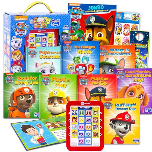 Paw Patrol Read-Along Books Bundle for Kids