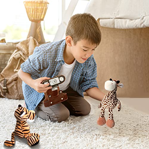 Safari Stuffed Animals Plush Jungle Toy Set for Kids