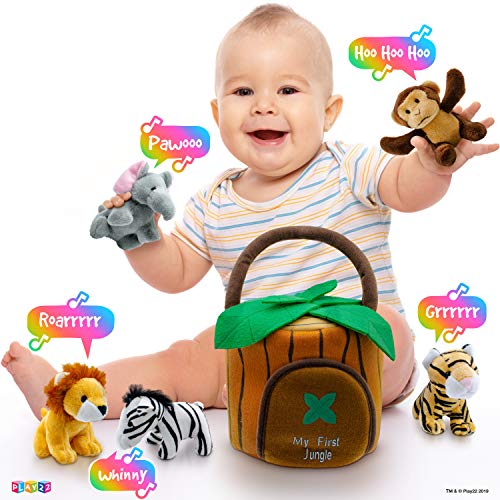 Talking Plush Jungle Animals Set for Kids