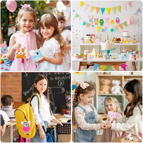 24 Pack Mini Plush Animals for Kids' Parties