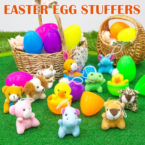 24 Pack Mini Plush Animals for Kids' Parties