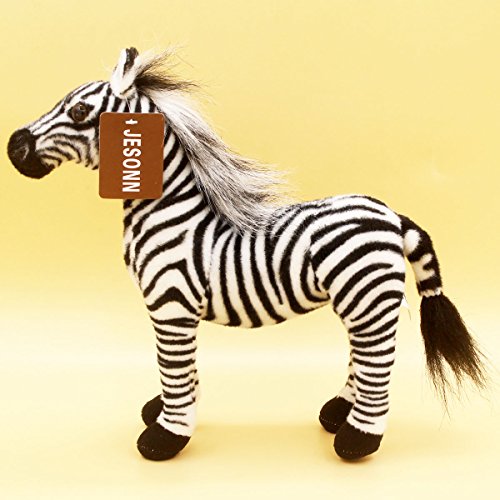 JESONN 12-Inch Zebra Plush Stuffed Animal Toy