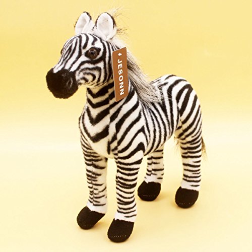JESONN 12-Inch Zebra Plush Stuffed Animal Toy