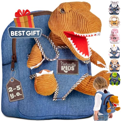 Dinosaur Stuffed Animal Backpack for Toddlers