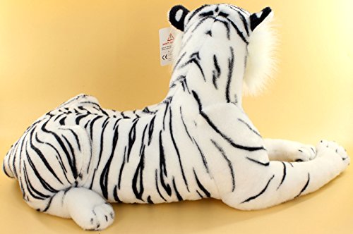 Realistic White Tiger Plush Stuffed Animal Toy