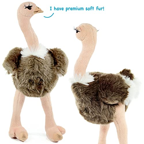 VIAHART Ola The Ostrich Plush Toy - 12 Inch