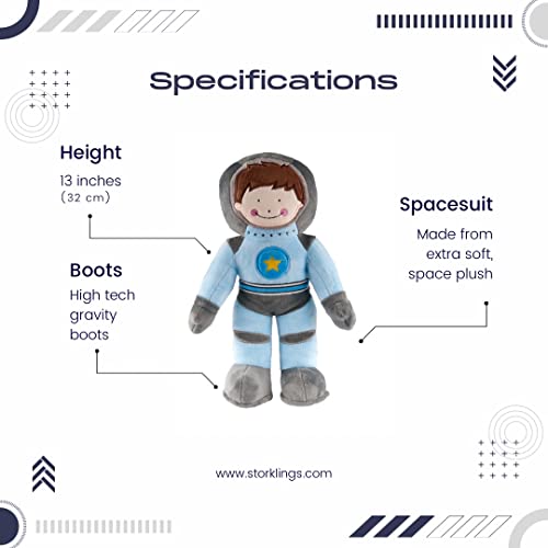 Blue Spacesuit Astronaut Stuffed Animal for Kids