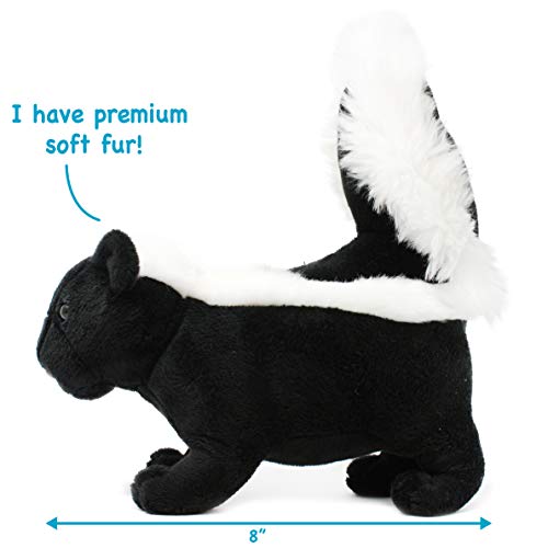 Seymour the Skunk Plush Stuffed Animal - 8 Inch