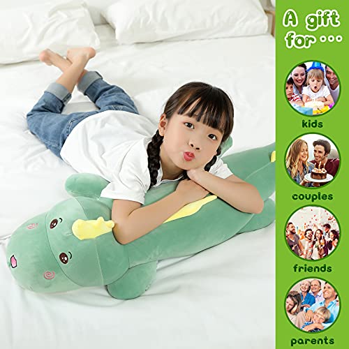 Giant Plush Dinosaur Pillow Toy for Kids
