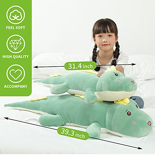 Giant Plush Dinosaur Pillow Toy for Kids