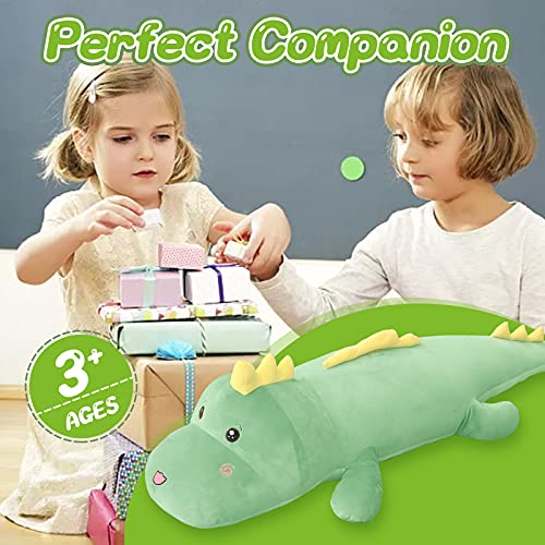 Giant Plush Dinosaur Pillow Toy for Kids