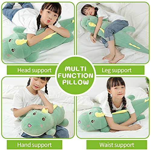 Giant Plush Dinosaur Pillow Toy for Kids